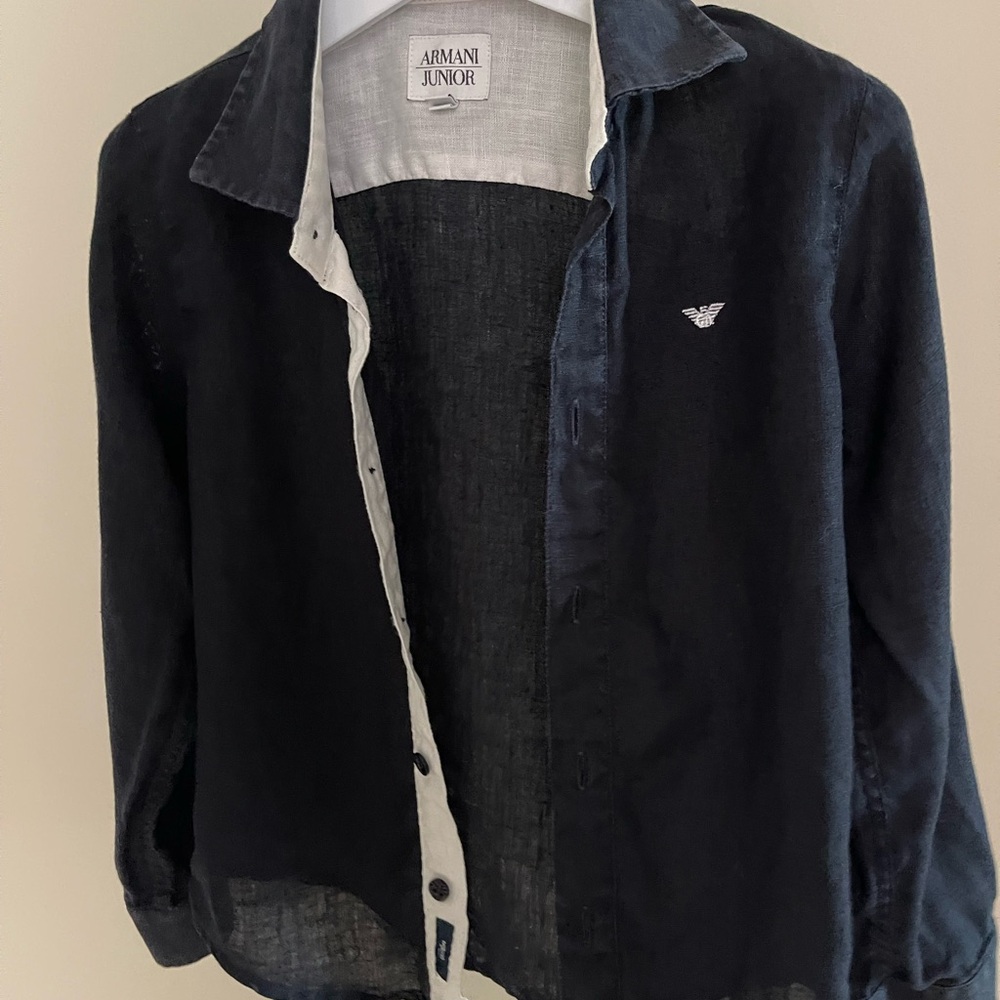 Armani Junior Black and White Shirt